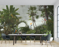 Tropical Jungle Wallpaper : Cockatoo Palm Forest Mural