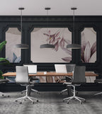 Framed Snowdrop Wallpaper : Classic Panel Floral Mural