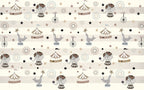 Striped Circus Wallpaper : Retro Kids Big Top Pattern - View 2